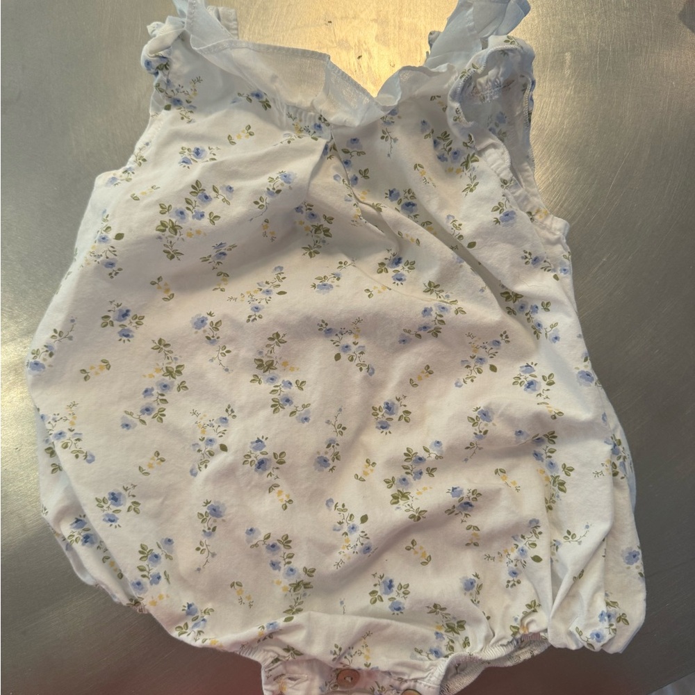 Purete du Bebe Floral Baby Romper